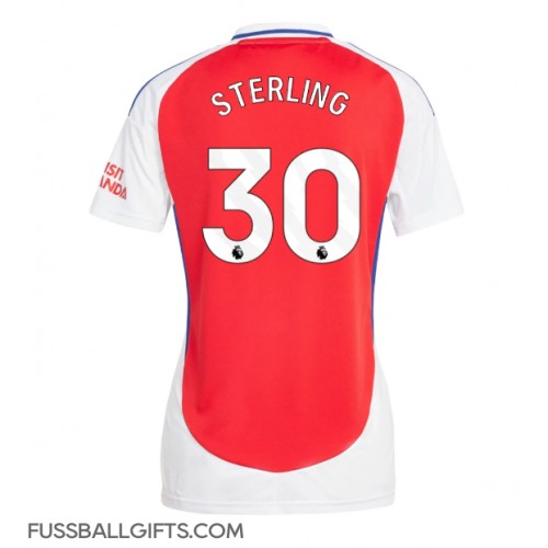 Arsenal Raheem Sterling #30 Fußballbekleidung Heimtrikot Damen 2024-25 Kurzarm